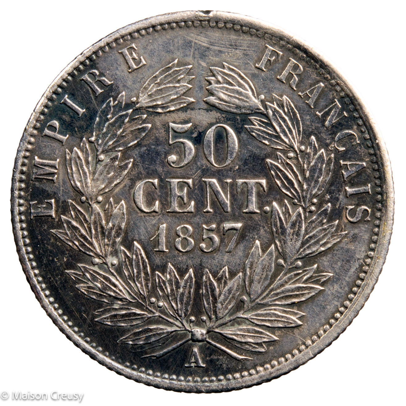Napoléon III AR 50 centimes 1857 Paris