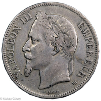 Napoléon III 5 francs 1865 Strasbourg