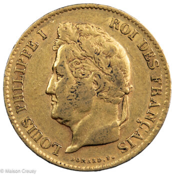 Louis Philippe 40 francs 1837 Paris
