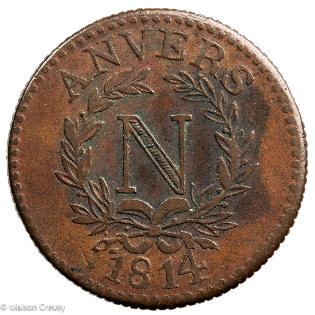 Siege d’Anvers Napoléon I 5 cent 1814