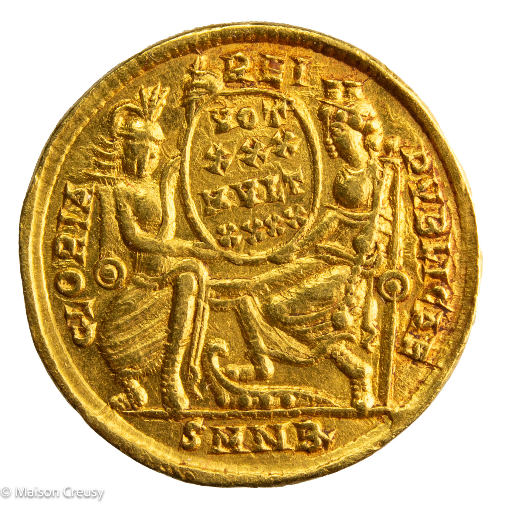 Constance II solidus Nicomédie