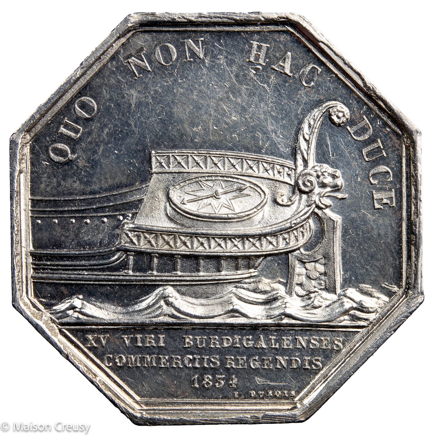 Napoléon III jeton chambre de commerce Bordeaux