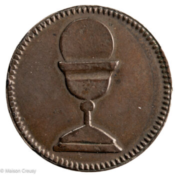 Espagne Isabelle II medaille senor Obispo 1854