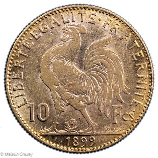 10 francs coq 1899 A
