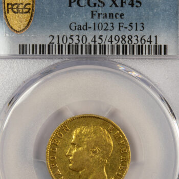 Napoléon I 20 francs 1806 Limoges PCGS XF45