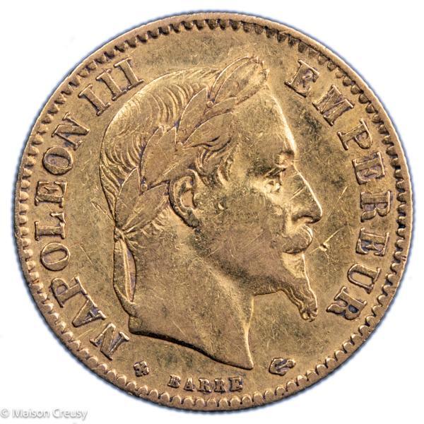 Napoléon III 10 francs 1863 grand BB