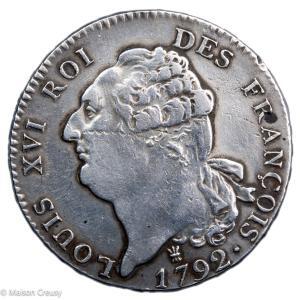 Constitution écu de 6 livres 1792 Limoges