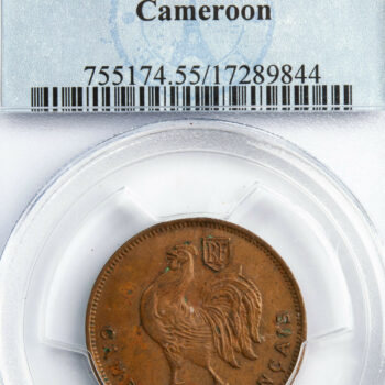 Cameroun 1 franc 1943 PCGS AU55