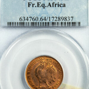 French Equatorial Africa 50 cents 1943 PCGS MS64RD