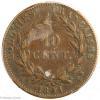 Colonies françaises 10 centimes 1841 A PCGS VF35 – Image 2
