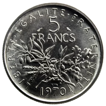 V République Essai 5 francs 1970