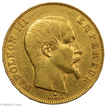 Napoléon III 50 francs or 1858 Strasbourg