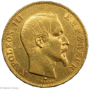 Napoléon III 50 francs or 1859 Strasbourg