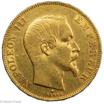 Napoléon III 50 francs or 1859 Strasbourg