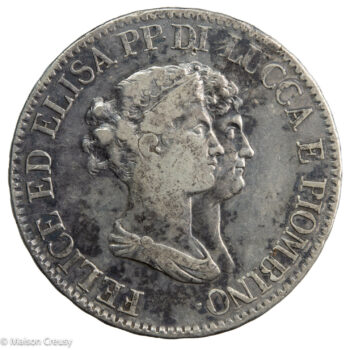 Lucques et Piombino 5 franchi 1807