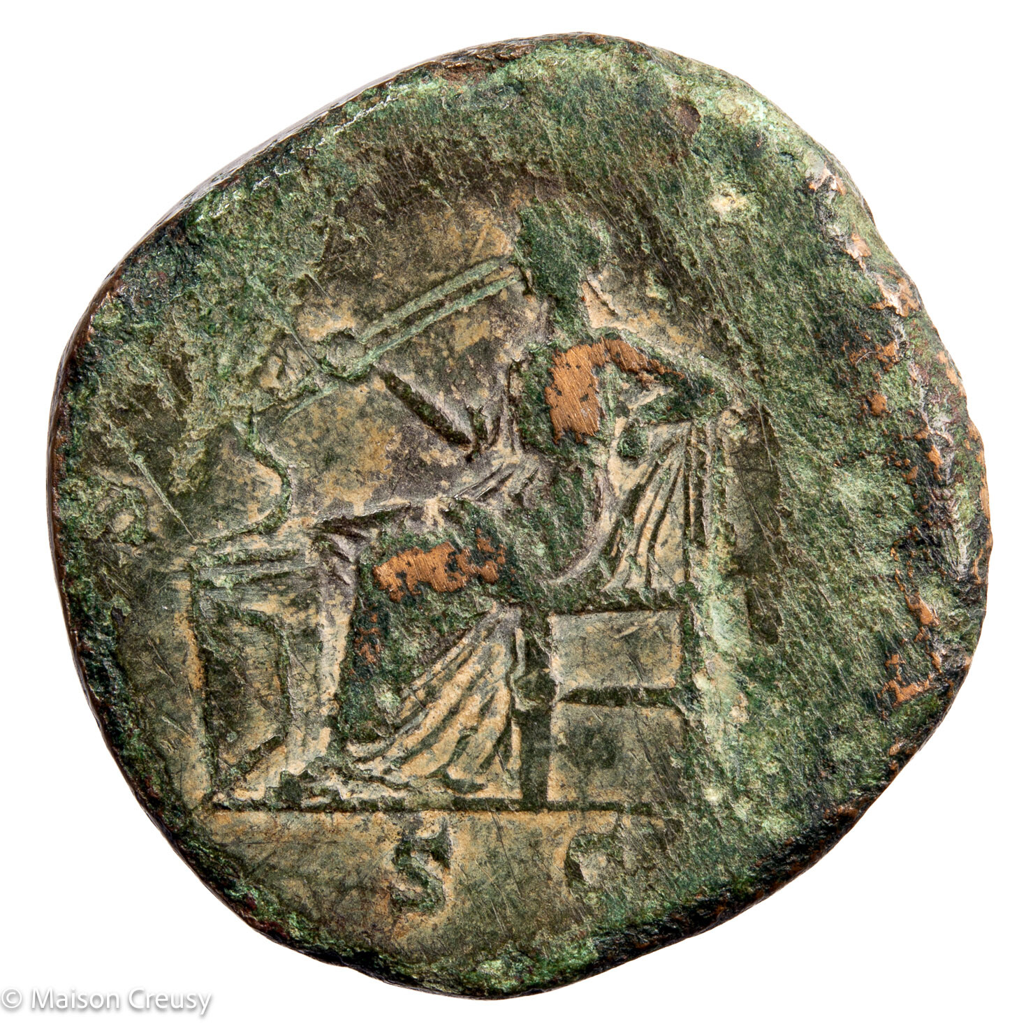 Crispine sesterce revers SALUS