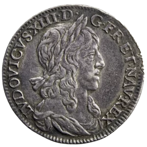 Louis XIII quart d'écu 1er poinçon 1642 Paris