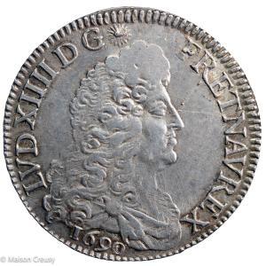 Louis XIV écu aux 8L 1er type Orléans