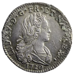 Louis XV petit louis d'argent 1720 Aix