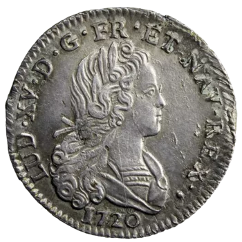 Louis XV petit louis d'argent 1720 Aix