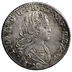 Louis XV petit louis d'argent 1720 Paris