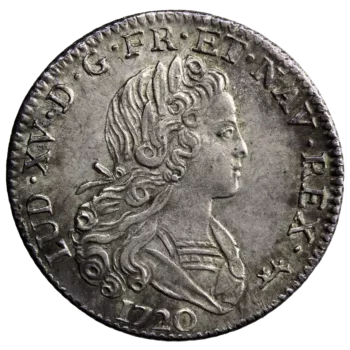 Louis XV petit louis d'argent 1720 Paris