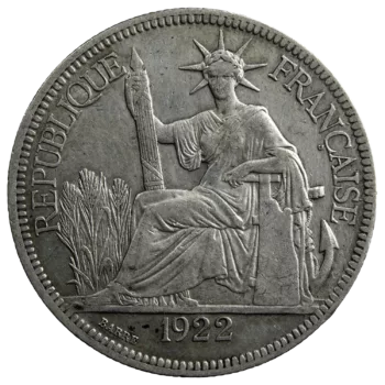 Indochina Piastre 1922 Heaton