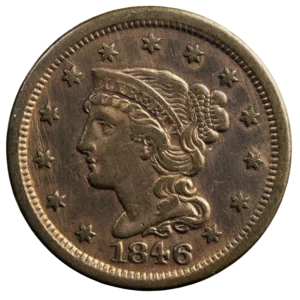 USA cent 1846