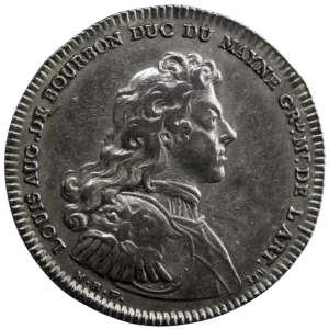 Louis Auguste de Bourbon AR jeton 1706 Artillerie