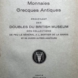 Auction catalog Naville 1923 Double du British Museum
