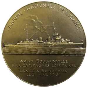 Aviso Bougainville AE medal 1931