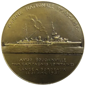 Aviso Bougainville AE medal 1931