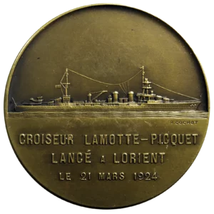 Lamotte-Picquet Cruiser AE Medal 1924