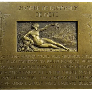 Plaquette Mine de fer Moselle 1932