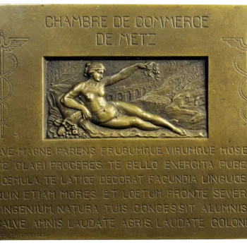 Plaquette Mine de fer Moselle 1932