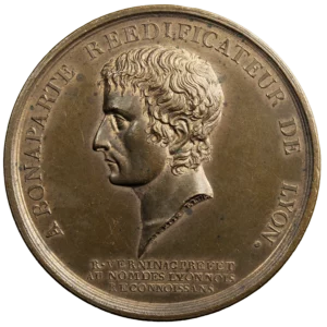 Napoléon Bonaparte Æ Medal The Rededication of the Place Bellecour in Lyon