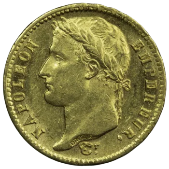 Napoléon I 20 francs 1812 Paris PCGS AU58