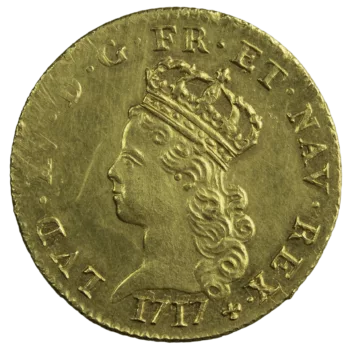 Louis XV demi louis de Noailles 1717 Paris
