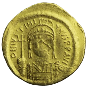 Justinien I solidus Constantinople