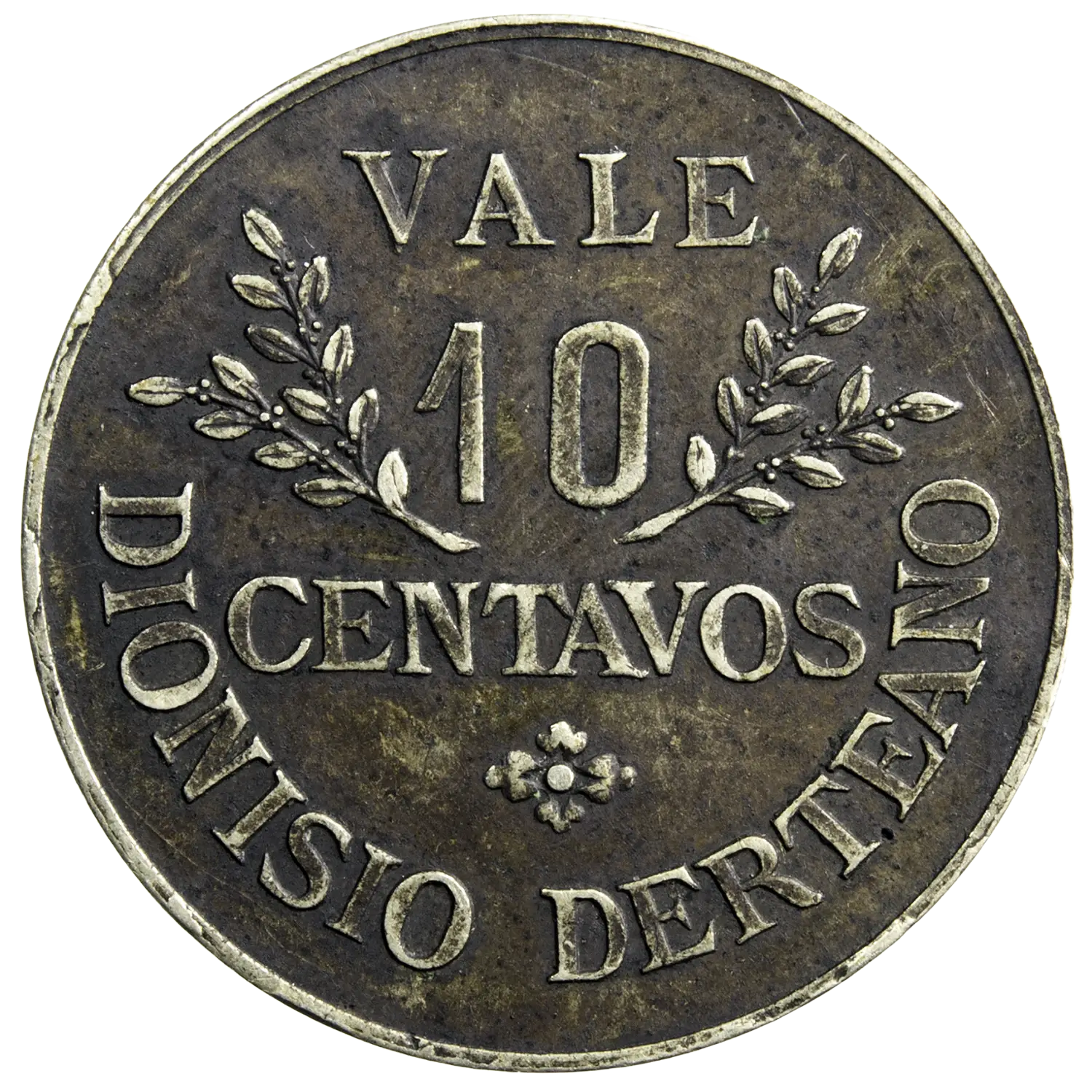 Pérou Hacienda Puente Santa 10 centavos 1878