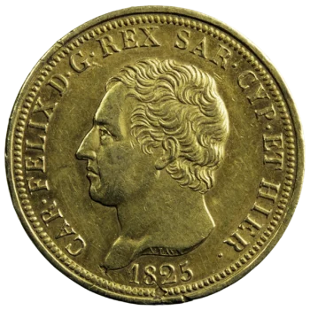 Charles Felix 80 lire 1825 Turin