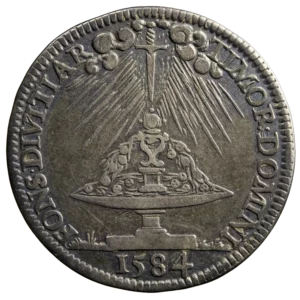 Henri III AR jeton 1584