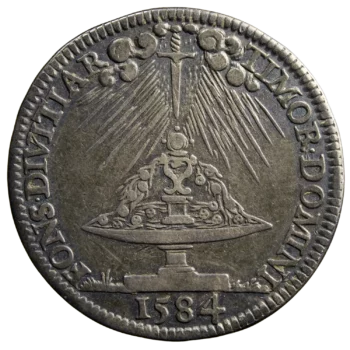 Henri III jeton en argent 1584