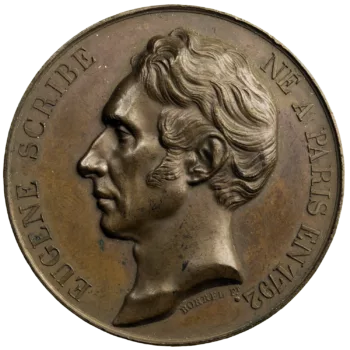 Eugène Scribe médaille 1833