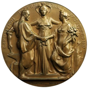 Médaille exposition internationale Bruxelles 1897