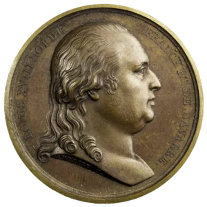 LOUIS XVIII Médaille entry into Paris 1814