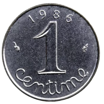 V République 1 centime 1986
