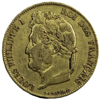 Louis Philippe 20 francs or 1834 Rouen