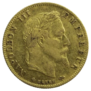 Napoléon III 5 francs or 1865 Strasbourg