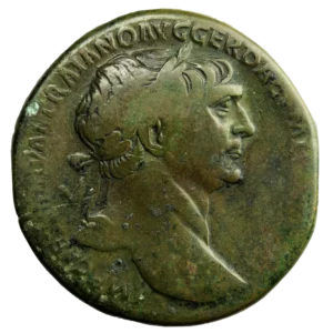 Trajan sesterce Rome 108-110